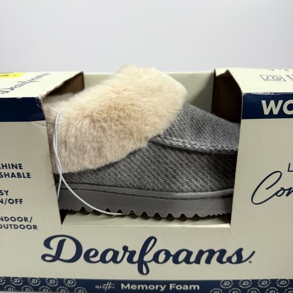 NIB • Dearfoams women’s Memory Foam Slipper Size: 5-6 - Picture 8 of 8